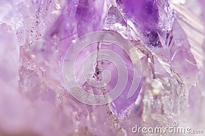 Amethyst natural mineral, beautiful abstract lilac Macro backgr Stock Photo