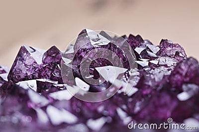 Amethyst quartz Stock Photo