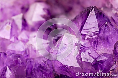 Amethyst stone Stock Photo