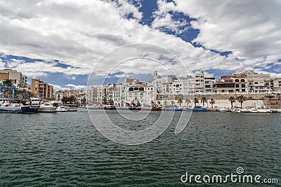 Ametlla de mar,Costa Daurada,Spain. Editorial Stock Photo