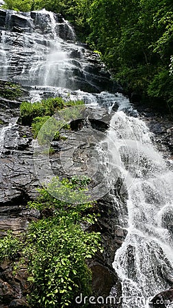 Amicalola Falls Waterfall North Georgia Mountains Stock Photo