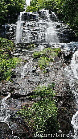 Amicalola Falls Waterfall North Georgia Mountains Stock Photo