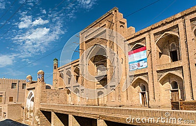 Amir Tura Madrassah at Itchan Kala. Khiva, Uzbekistan Stock Photo