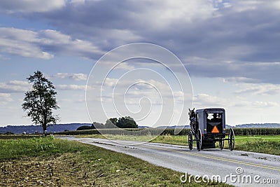 Amish Carriage Stock Photo