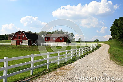 Amish Farm Stock Photo