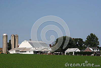 Amish farm Stock Photo