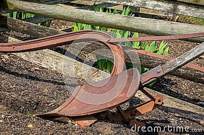 Amish Plow Stock Photo