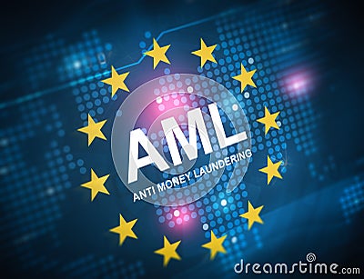 AML anti money laundering Stock Photo