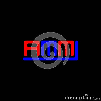 AMM letter logo creative design with vector graphic, Vector Illustration