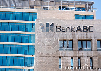 Bank ABC Arab Banking Corporation headquarter building in Amman, Jordan Editorial Stock Photo