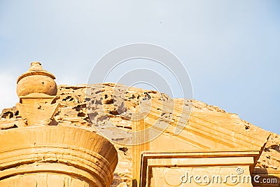 Amman, Jordan, 17th of March 2019: The Monastery at Al Khazneh - the treasury, Petra, Jordan Stock Photo