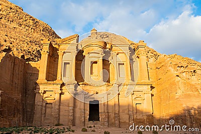 Amman, Jordan, 17th of March 2019: The Monastery at Al Khazneh - the treasury, Petra, Jordan Stock Photo