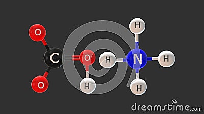 Ammonium bicarbonate (NH4)HCO3 3D Illustration Stock Photo