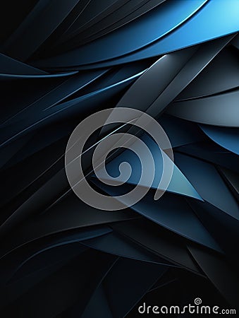 Amoled abstract wallpaper, pure black, tint of dark blue and gray color Stock Photo