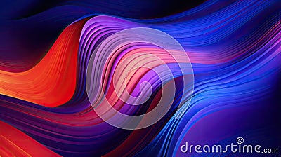 Abstract AMOLED 3D Background , A Colorful Journey into Dimensional Brilliance Stock Photo