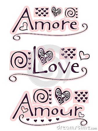 Amore, love, amour Stock Photo