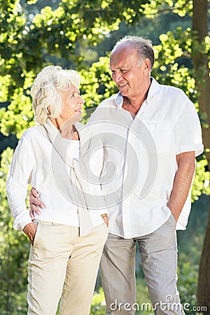 Amorous senior marriage Stock Photo