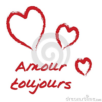 Amour toujours Vector Illustration