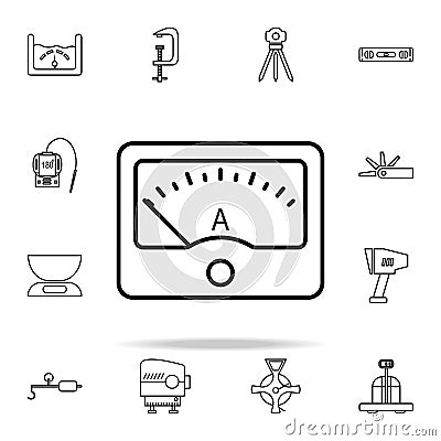 ampermeter icon. Measuring Instruments icons universal set for web and mobile Stock Photo