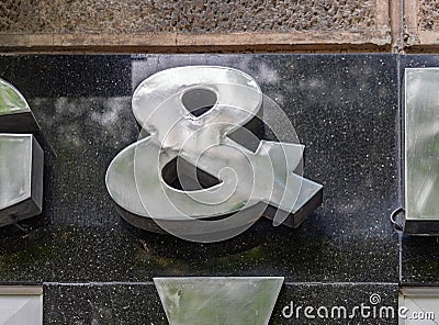 Ampersand And Sign Stock Photo