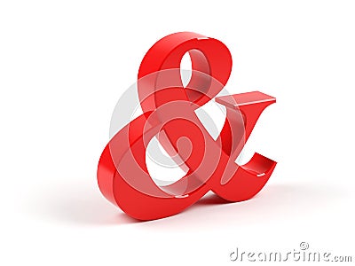 Ampersand symbol Stock Photo