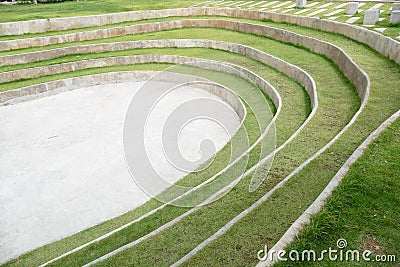 Amphitheater and outdoor stage Stock Photo