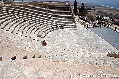 Amphitheatre at Kourion Stock Photo