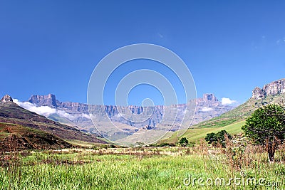 The Amphitheatre, South Africa Stock Photo