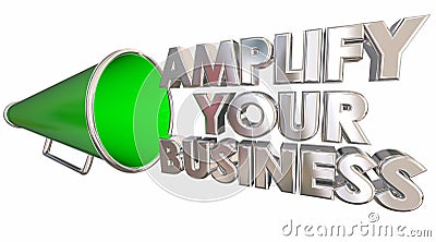 Amplify Your Business Bullhorn Megaphone Stock Photo