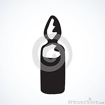 Ampoule. Vector drawing Vector Illustration