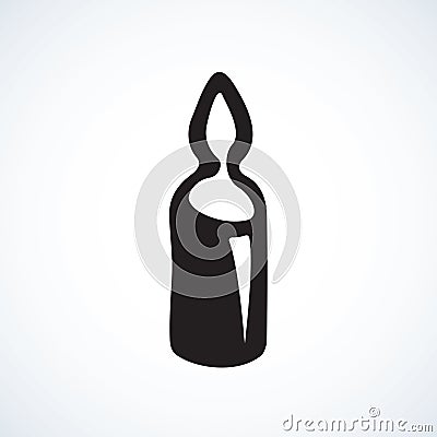 Ampoule. Vector drawing Vector Illustration