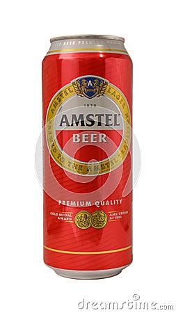 Amstel beer can Editorial Stock Photo