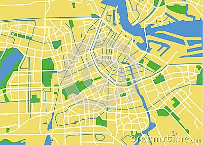 Amsterdam Vector Illustration