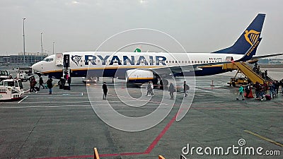 Amsterdam airports with airliners in holland Editorial Stock Photo