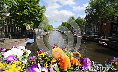 Amsterdam Canal Stock Photo