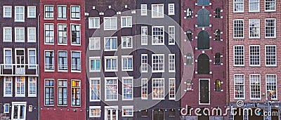 Amsterdam canal houses Stock Photo