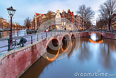 Amsterdam canal Keizersgracht Stock Photo