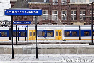 Amsterdam Central Station Editorial Stock Photo