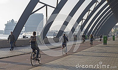 Amsterdam Central Station Editorial Stock Photo