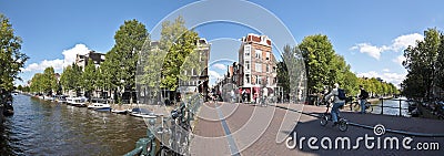 Amsterdam cityview in the Netherlands Editorial Stock Photo