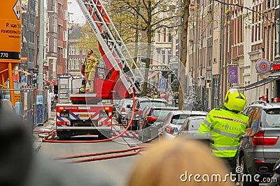 The emergency services in Amsterdam. Editorial Stock Photo