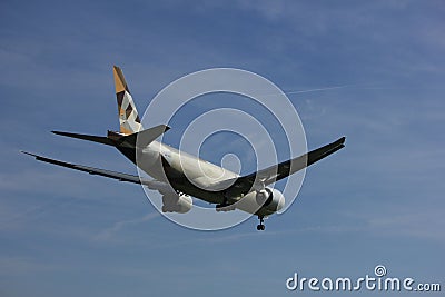 Amsterdam the Netherlands - April, 19th 2018: A6-DDD Etihad Airways Boeing 777F Editorial Stock Photo