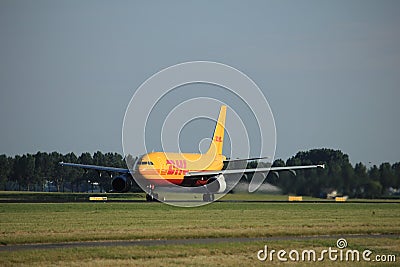 Amsterdam, the Netherlands - August, 18th 2016: D-AEAP EAT Leipzig Airbus A300B4-622R Editorial Stock Photo