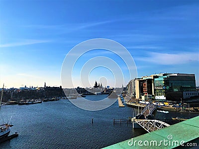 Amsterdam, Netherlands, city skyline panorama Editorial Stock Photo