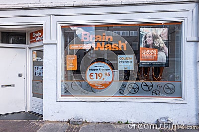 Brain Wash hair salon in Amsterdam Netherlands Editorial Stock Photo