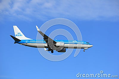 Amsterdam, the Netherlands, July, 15th 2016: PH-BXV KLM Boeing 737 Editorial Stock Photo