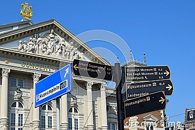 Royal Concertgebouw, concert hall in Amsterdam Editorial Stock Photo