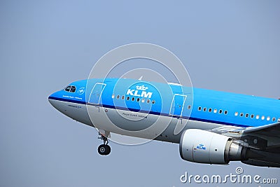 Amsterdam the Netherlands - May 6th, 2017: PH-AOF KLM Royal Dutch Airlines Editorial Stock Photo