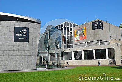 Van Gogh museum building complex in Amsterdam, Netherlands Editorial Stock Photo