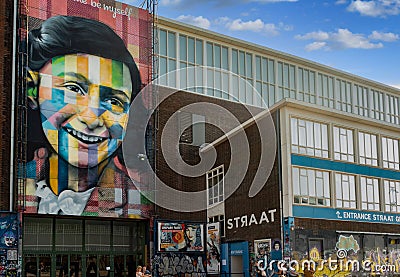 Museum for Street Art and Graffiti in Amsterdam Editorial Stock Photo